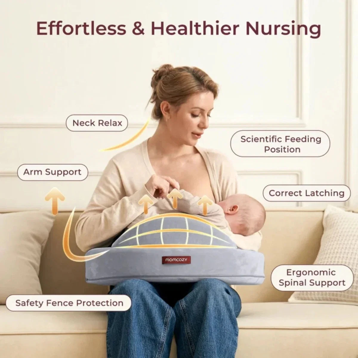 Momcozy Exclusive Memory Foam Nursing Pillow