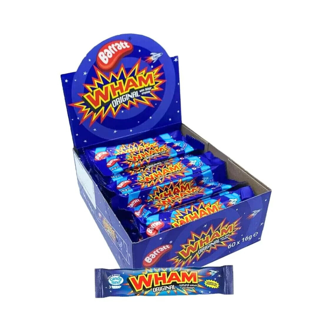 60 x Wham Original Chew Bar Small 16Gm
