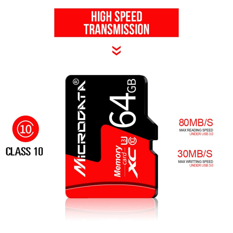 MICRODATA 128GB U3 TF Micro SD Memory Card