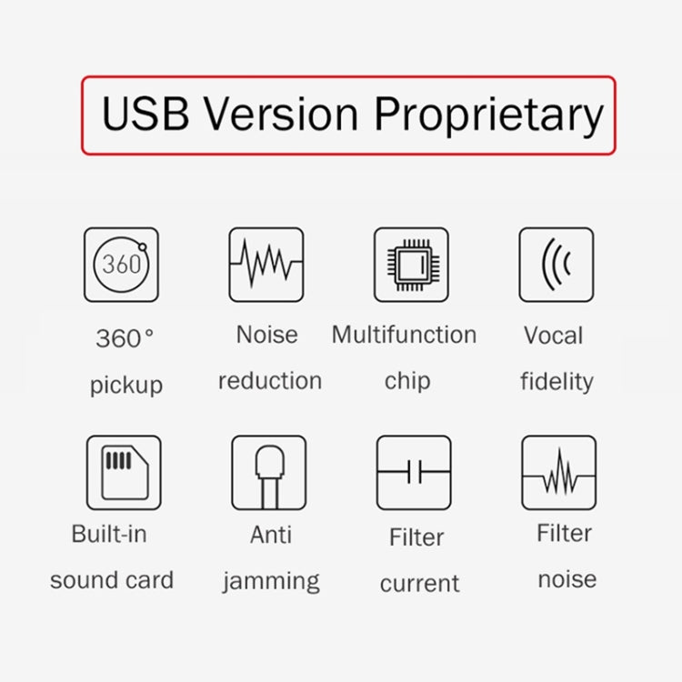 Compatible with PC / Mac for Live Broadcast, Show, KTV, etc., BK USB Port/Black, BK USB Port/Red, BK USB Port/White