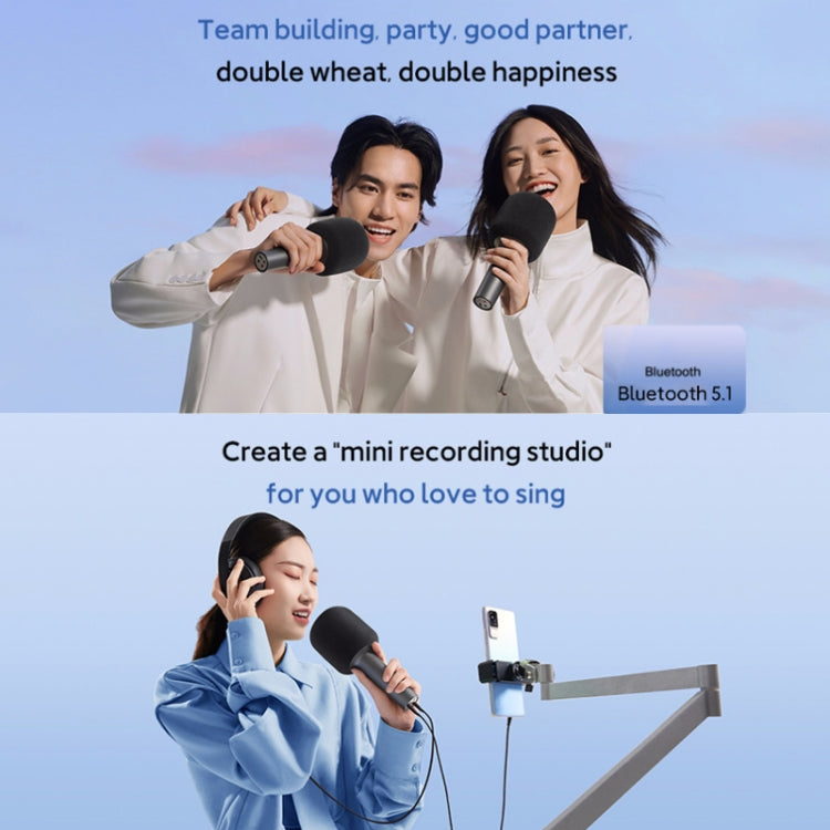 Original Xiaomi Mijia Bluetooth 5.1 Stereo Noise Reduction Karaoke Microphone