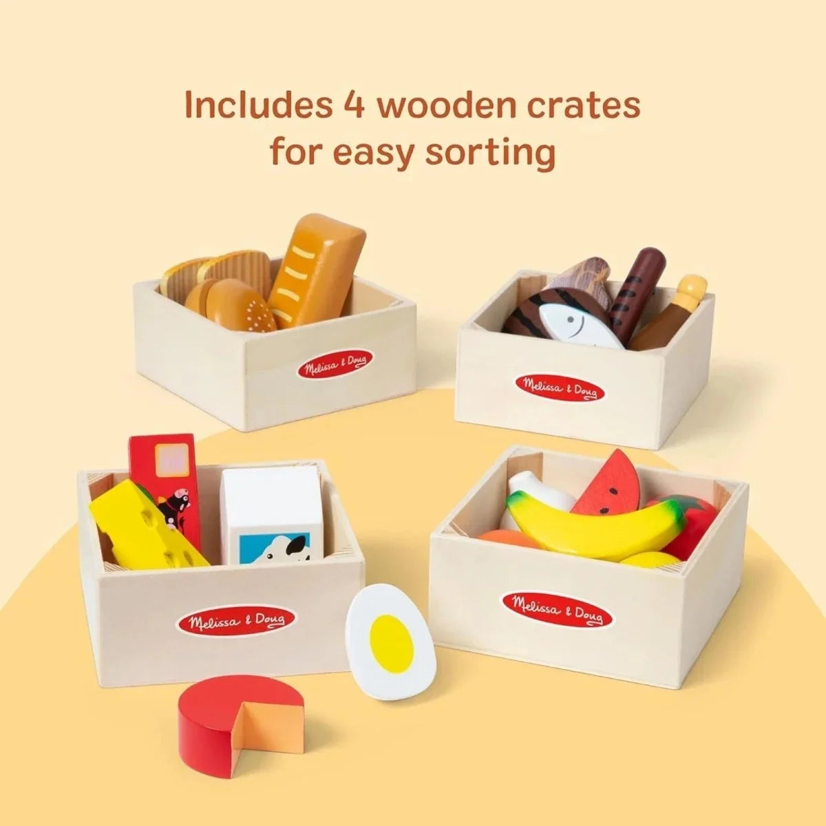 Melissa & Doug Wooden Food Set 21 pcs