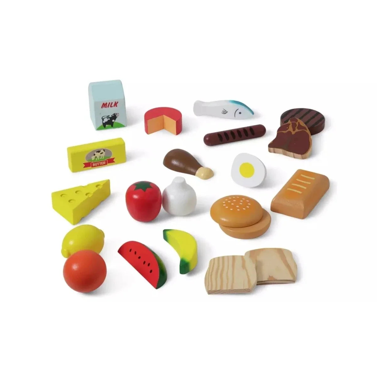 Melissa & Doug Wooden Food Set 21 pcs