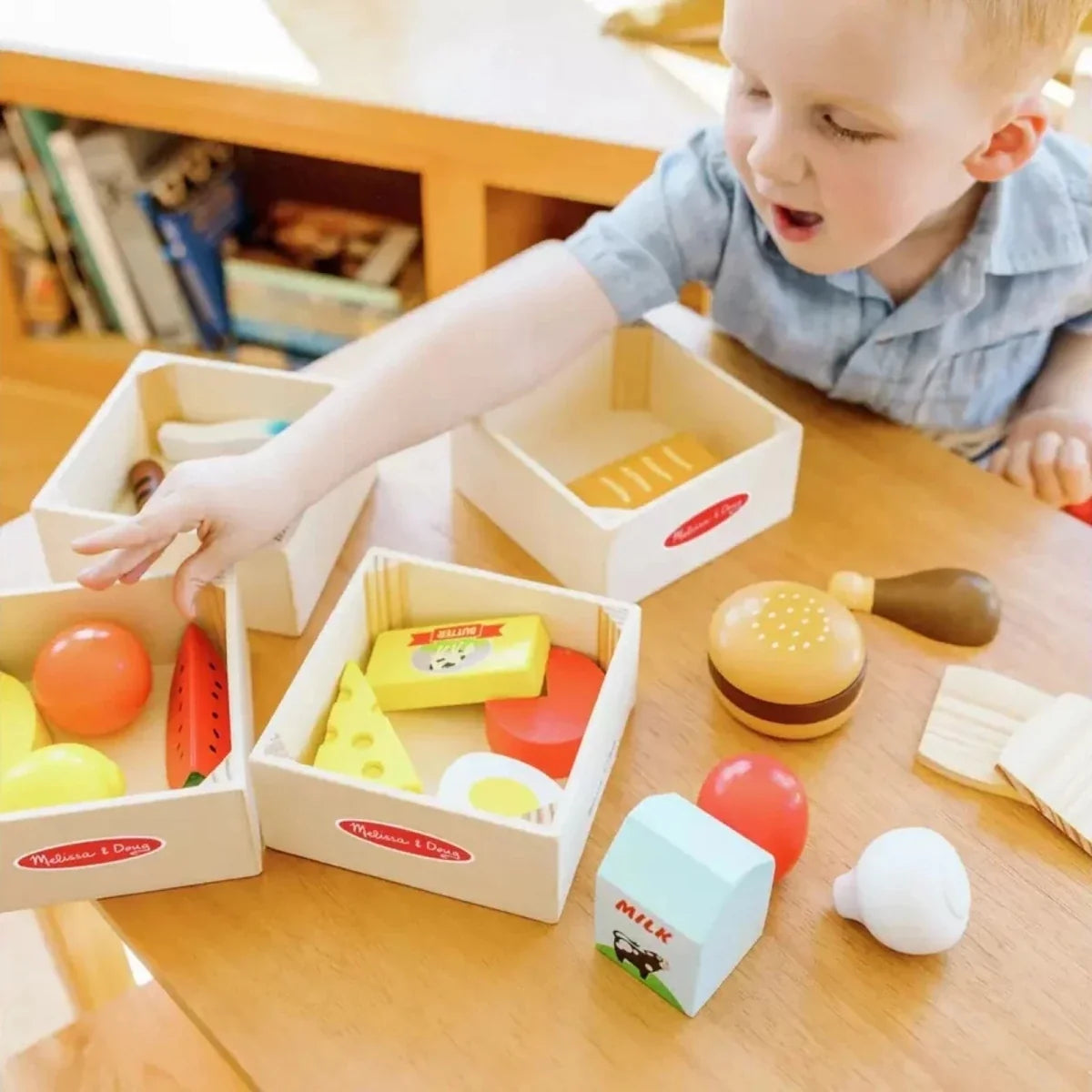 Melissa & Doug Wooden Food Set 21 pcs