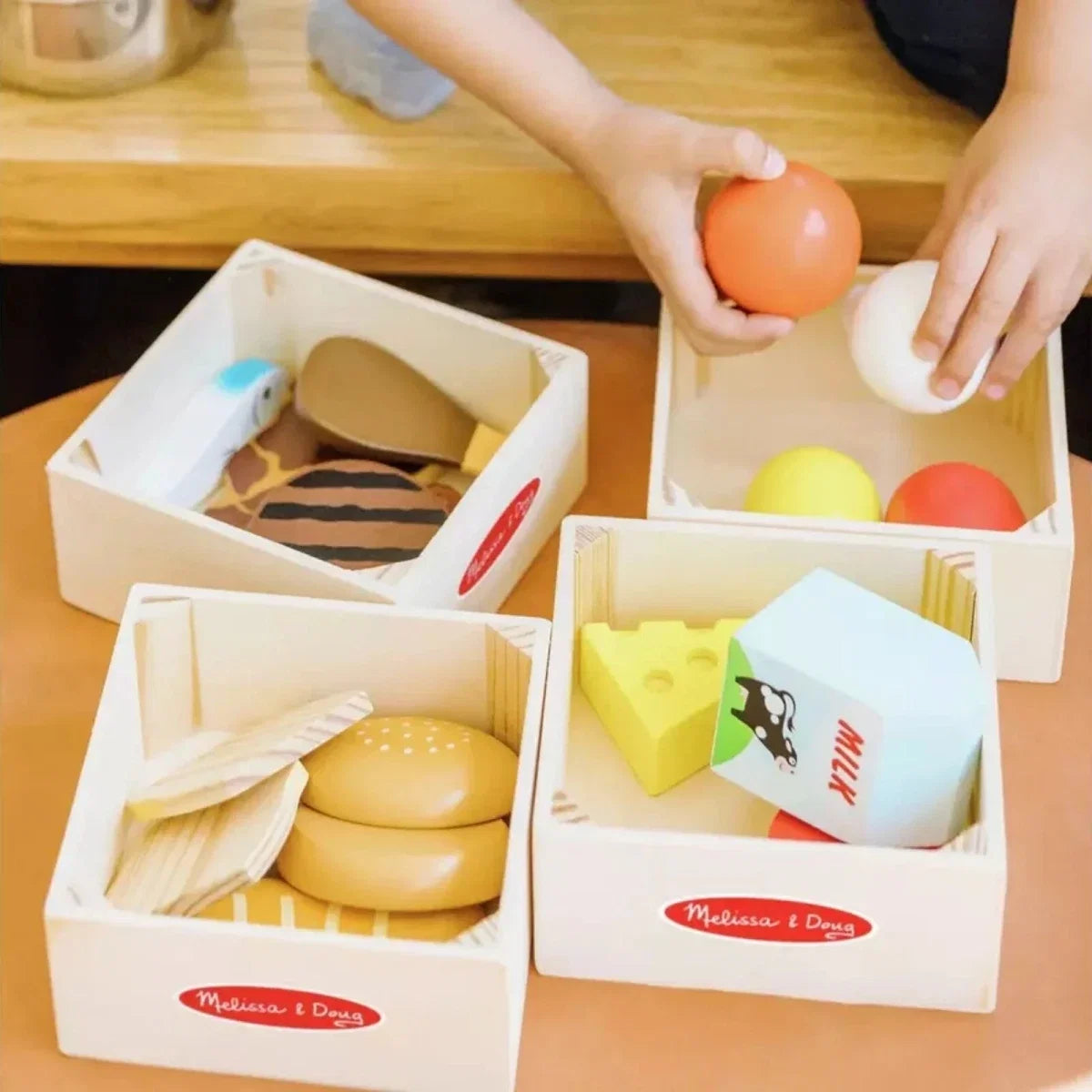 Melissa & Doug Wooden Food Set 21 pcs