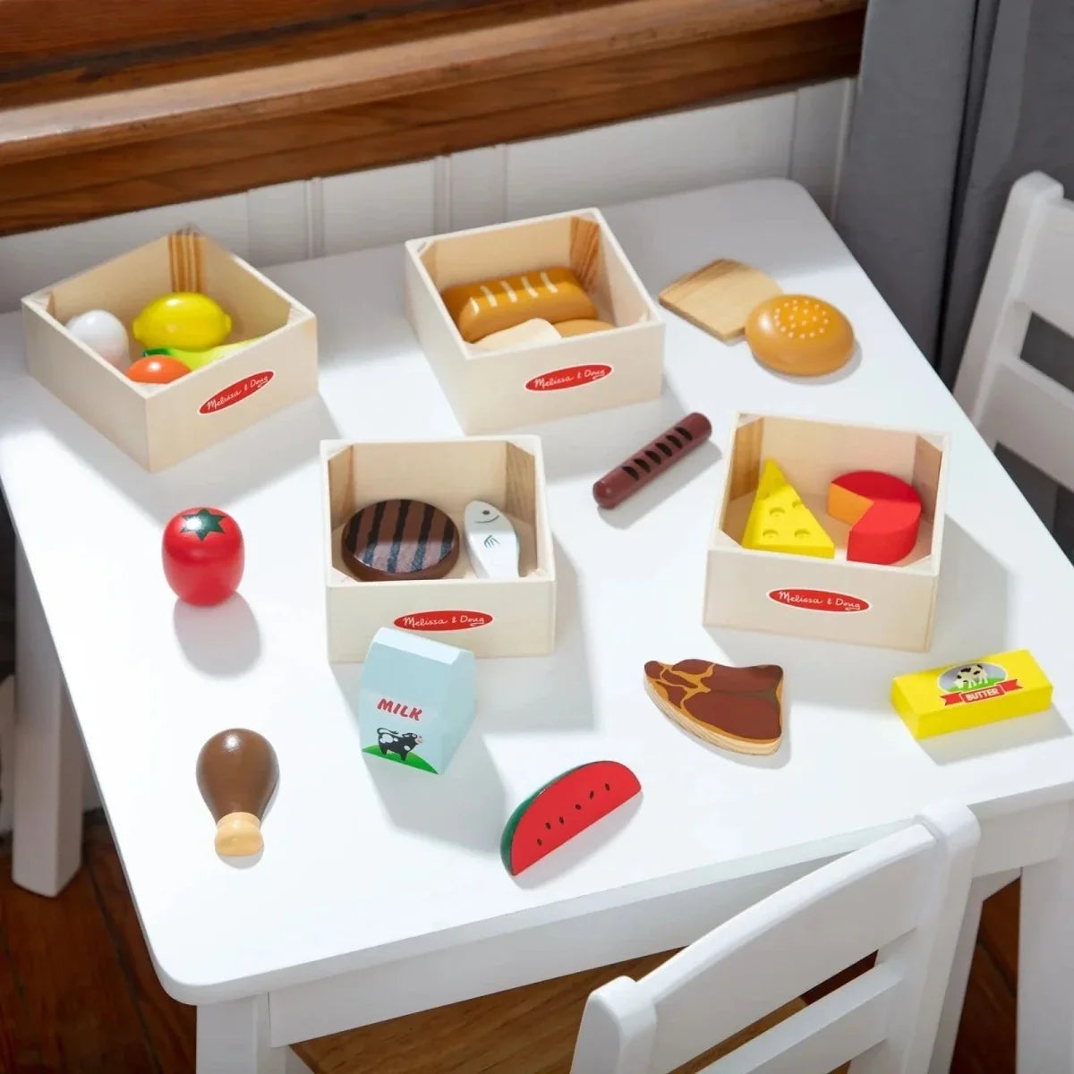 Melissa & Doug Wooden Food Set 21 pcs