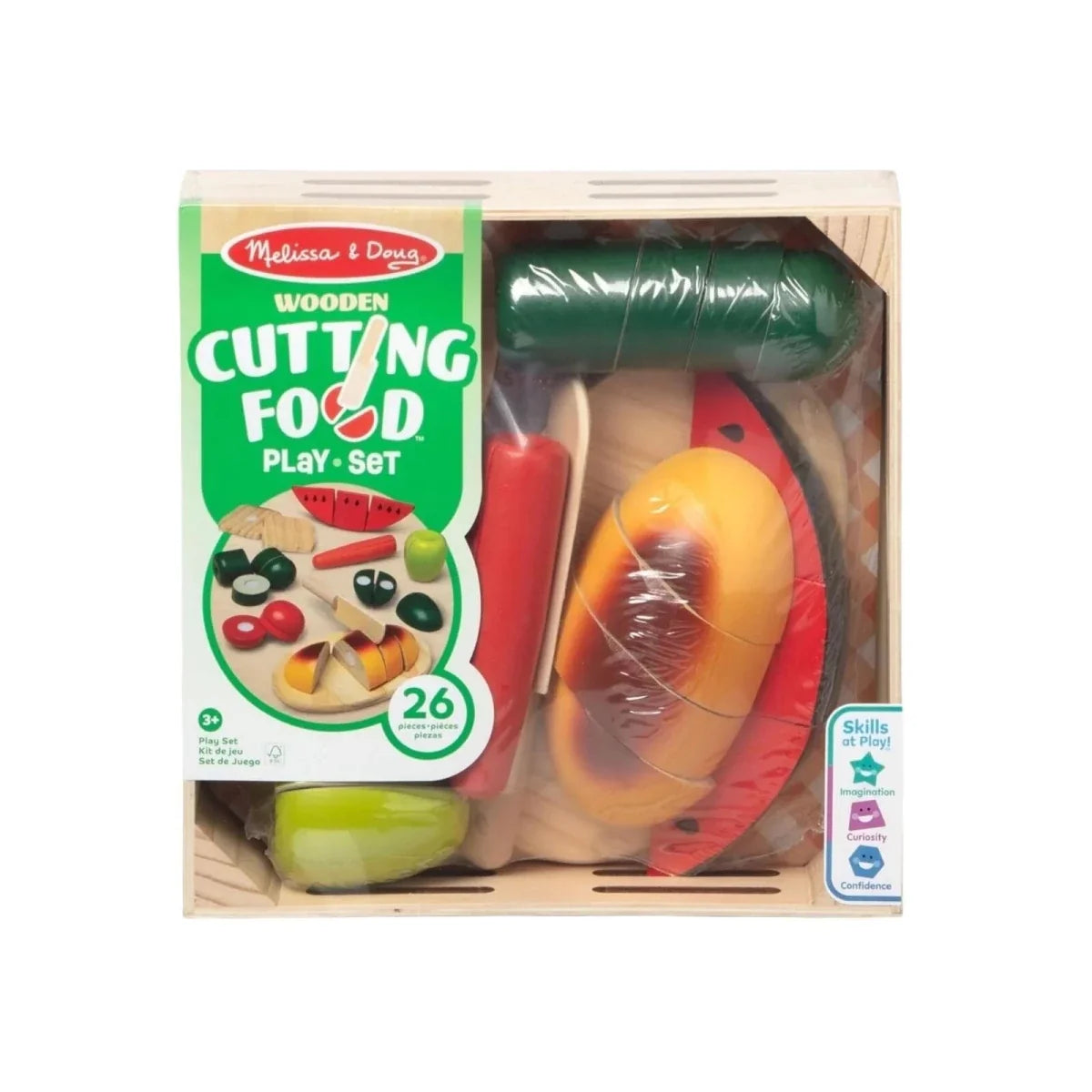 Melissa & Doug Wooden Cutting Food Play Set