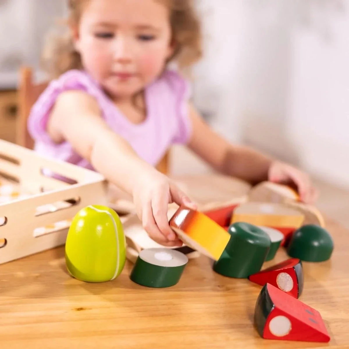Melissa & Doug Wooden Cutting Food Play Set