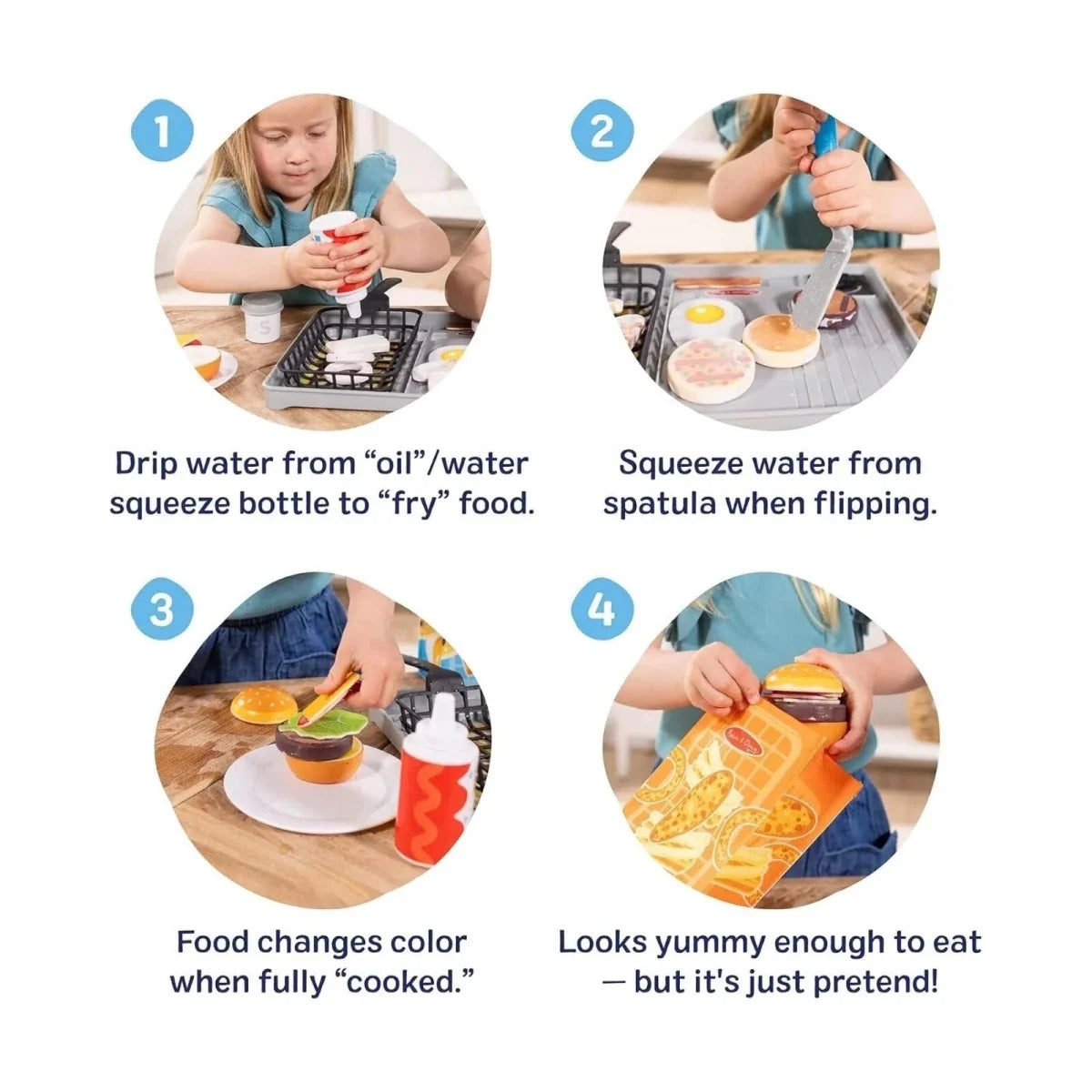 Melissa & Doug Flip & Fry Grill Play Set