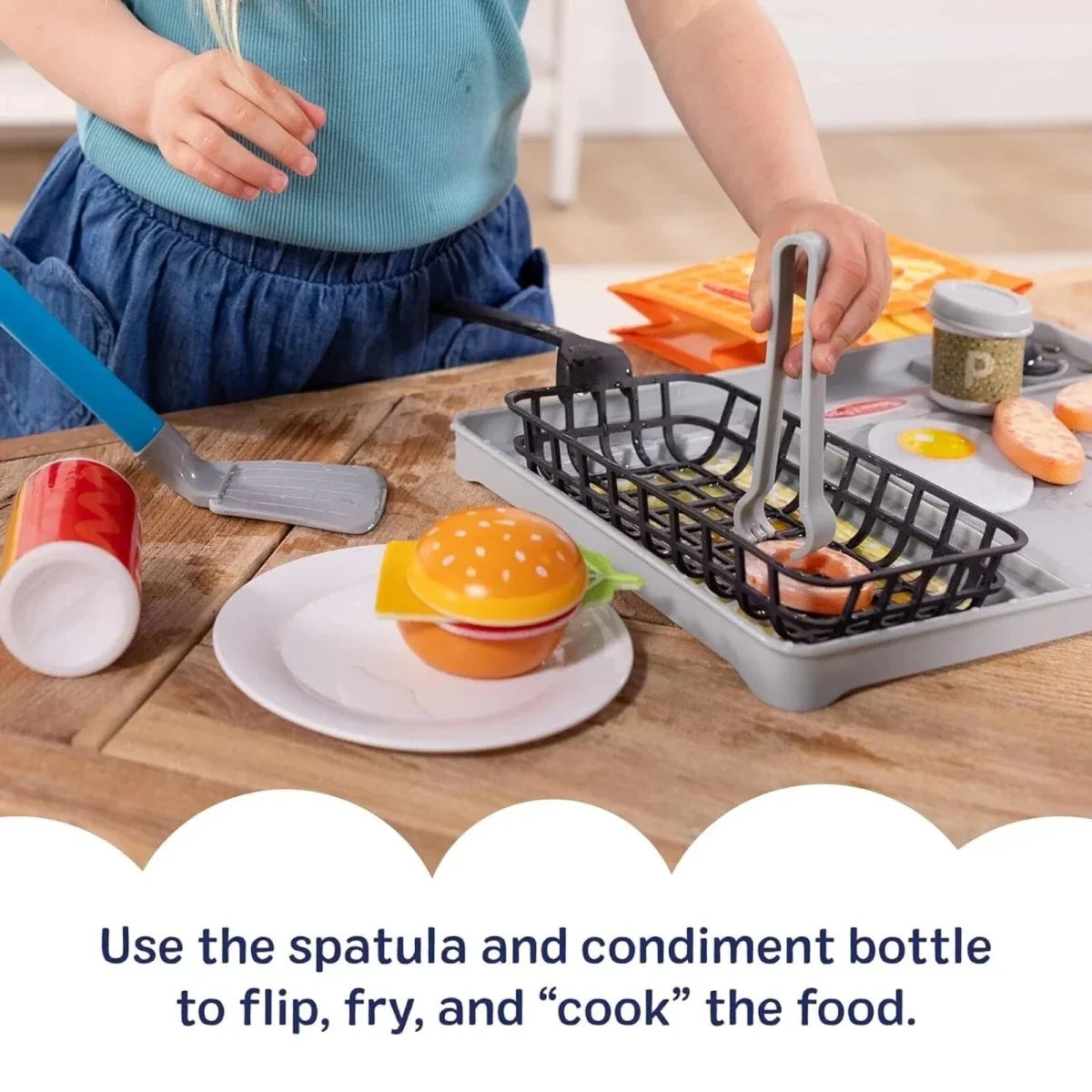 Melissa & Doug Flip & Fry Grill Play Set