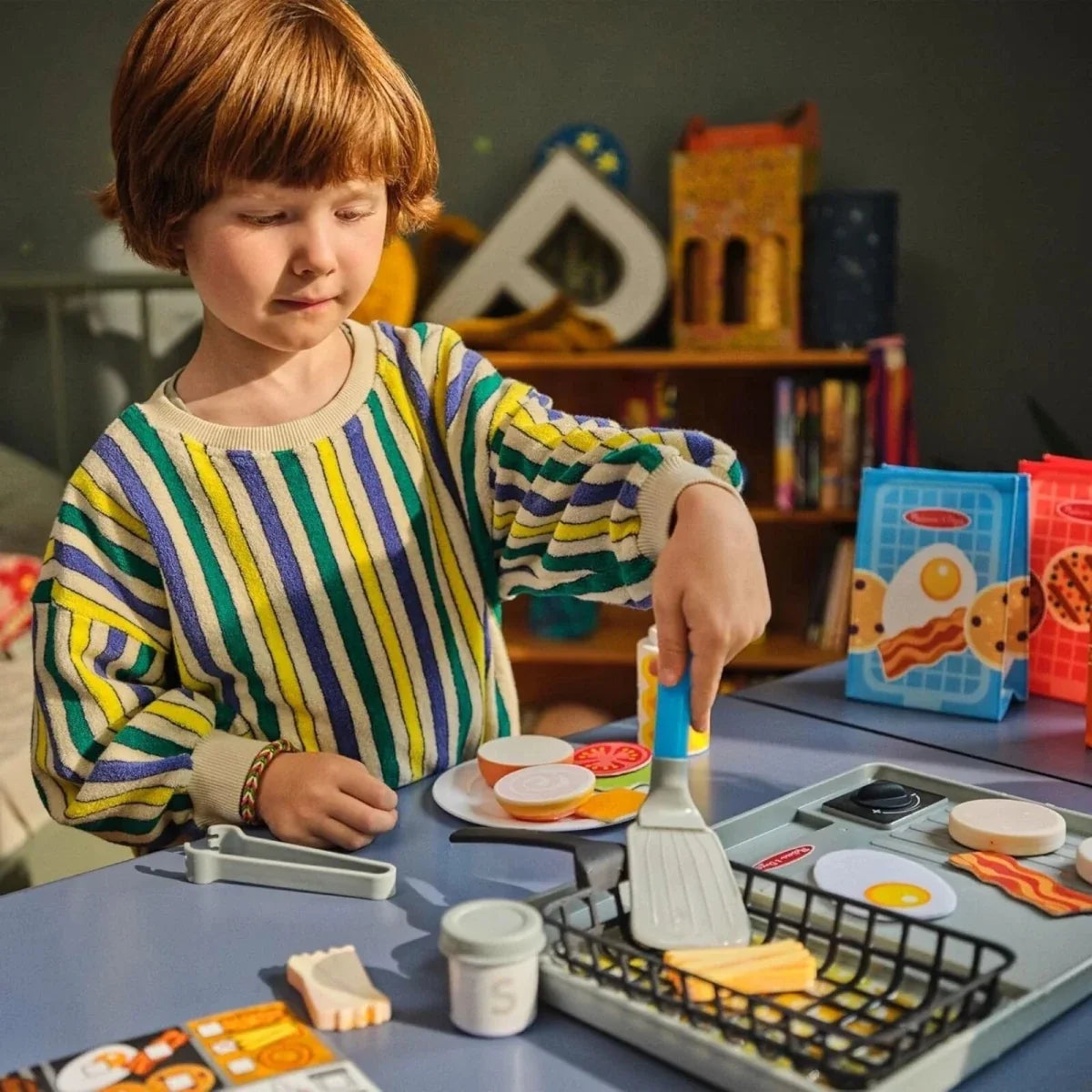 Melissa & Doug Flip & Fry Grill Play Set