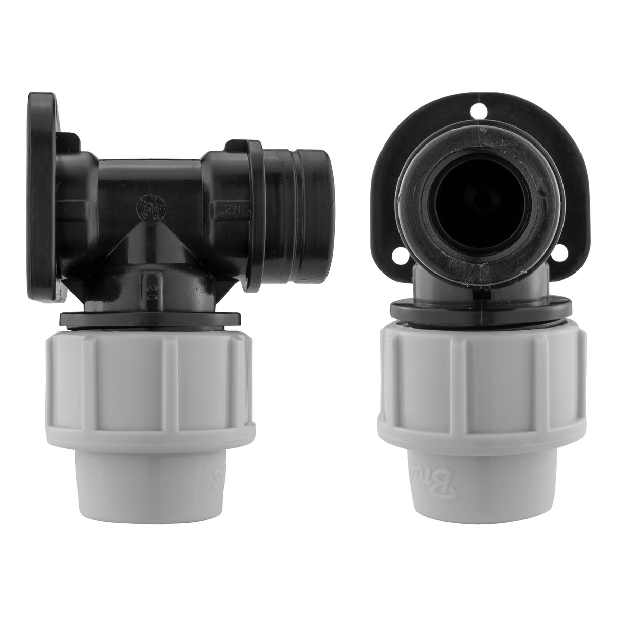 Wall Flange Kit 20mm MDPE - Double Lever Tap 1/2"