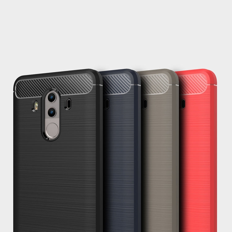 For Huawei  Mate 10 Pro Brushed Texture Carbon Fiber Shockproof TPU Rugged Armor Protective Case , For Huawei Mate 10 Pro, For Mate 10 Pro