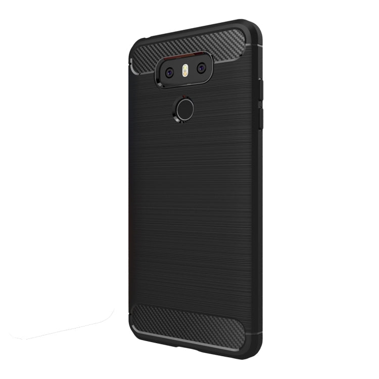 For LG G6 Brushed Carbon Fiber Texture Shockproof TPU Protective Cover Case, For G6, For LG G6