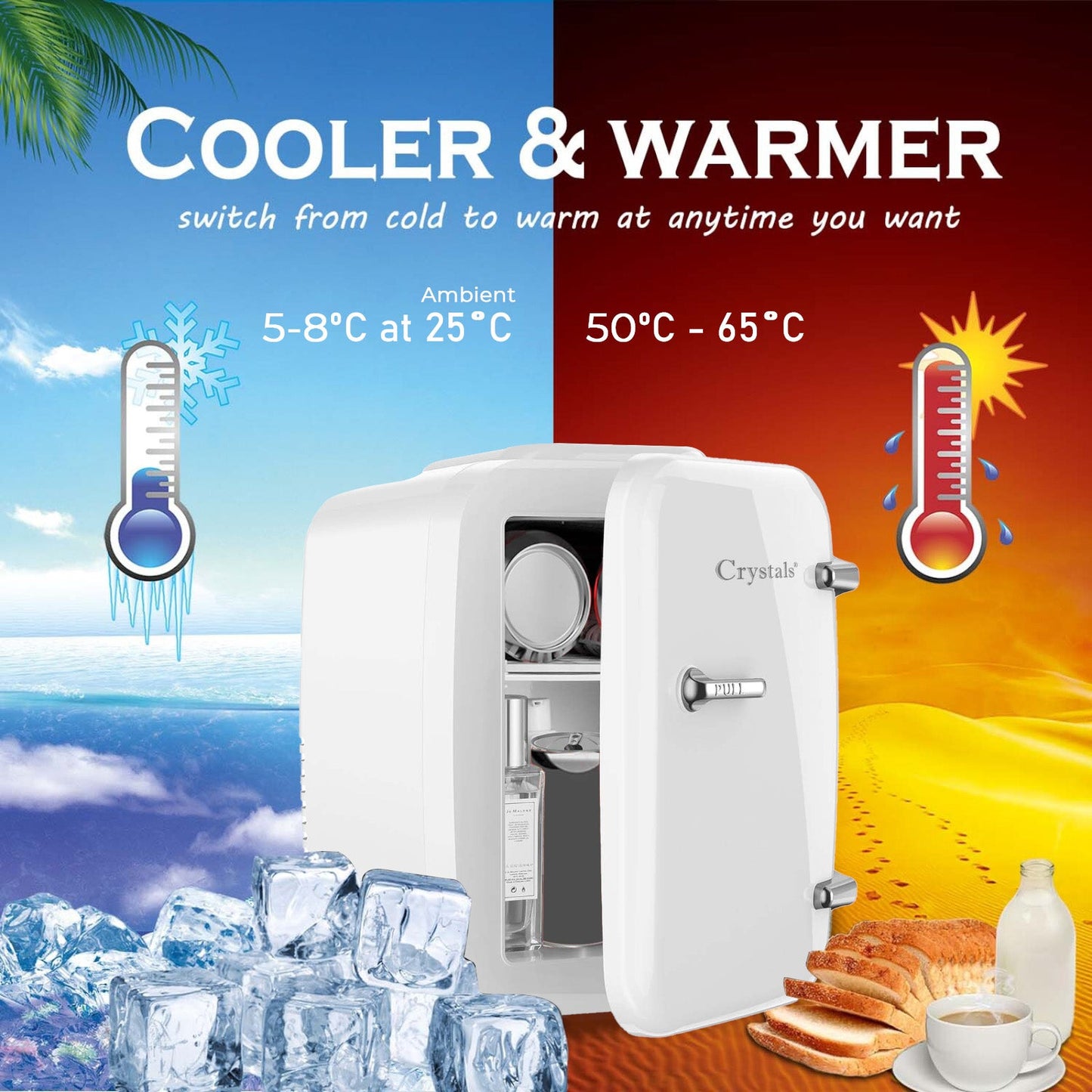 4L Litre Portable Table Top Mini Fridge
