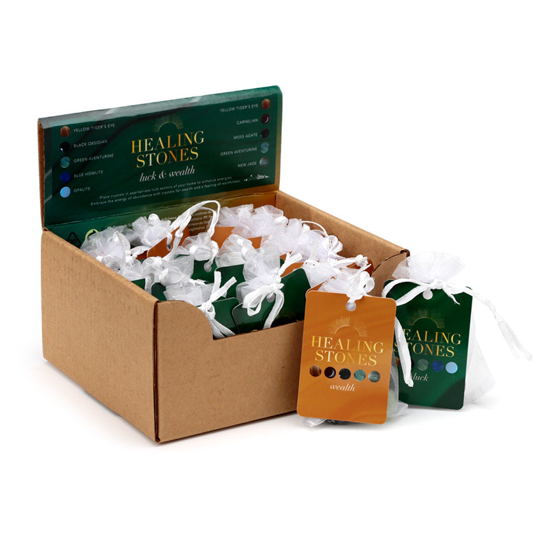 Healing Stone Set of 5 Luck & Wealth Stones