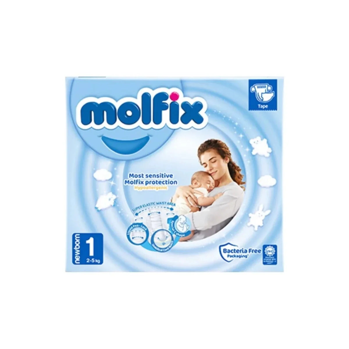 Molfix Newborn Size 1 - 82 nappies