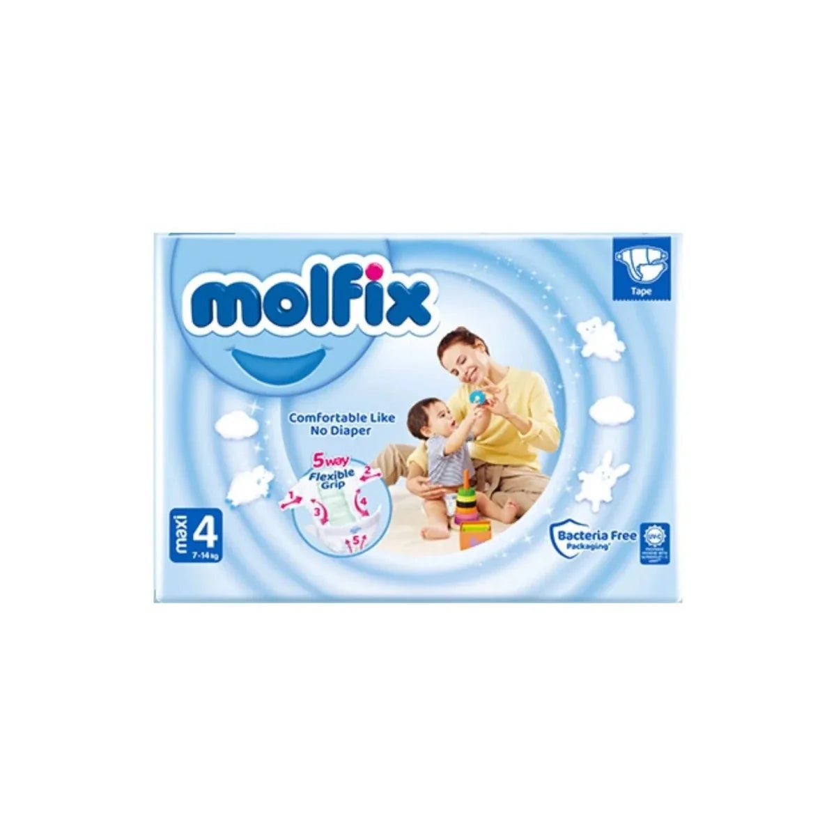 Molfix Maxi Size 4 - 62  nappies