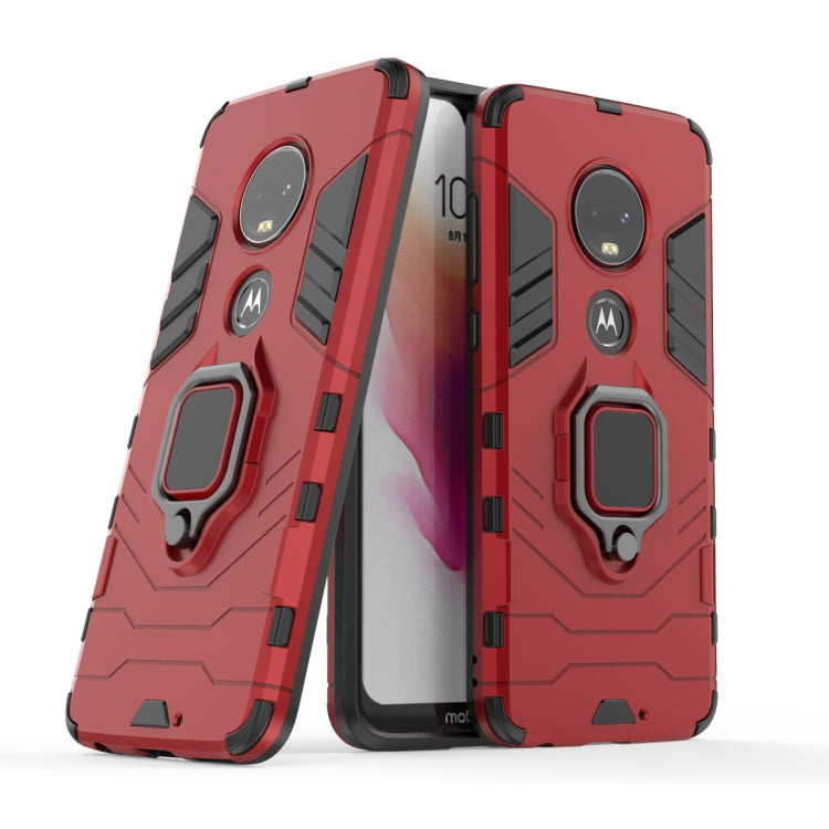 PC + TPU Shockproof Protective Case for Motorola Moto G7, with Magnetic Ring Holder, For Motorola Moto G7