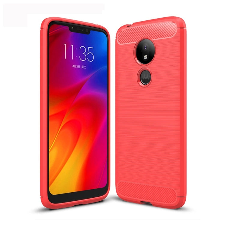 Brushed Texture Carbon Fiber TPU Case for Motorola Moto G7 Power US Version, For Motorola Moto G7 Power US Version
