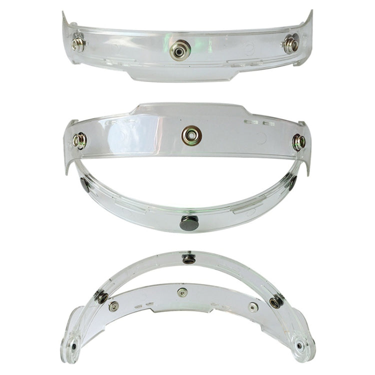 Soman Motorcycle Bubble Visor Open Face Helmet Visor Helmet Windshield Shield with Transparent Frame(Colour)