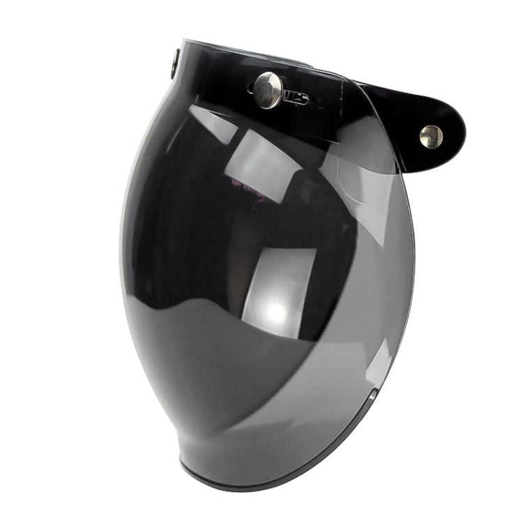 Soman Motorcycle Bubble Visor Open Face Helmet Visor Helmet Windshield Shield with Transparent Frame(Yellow)