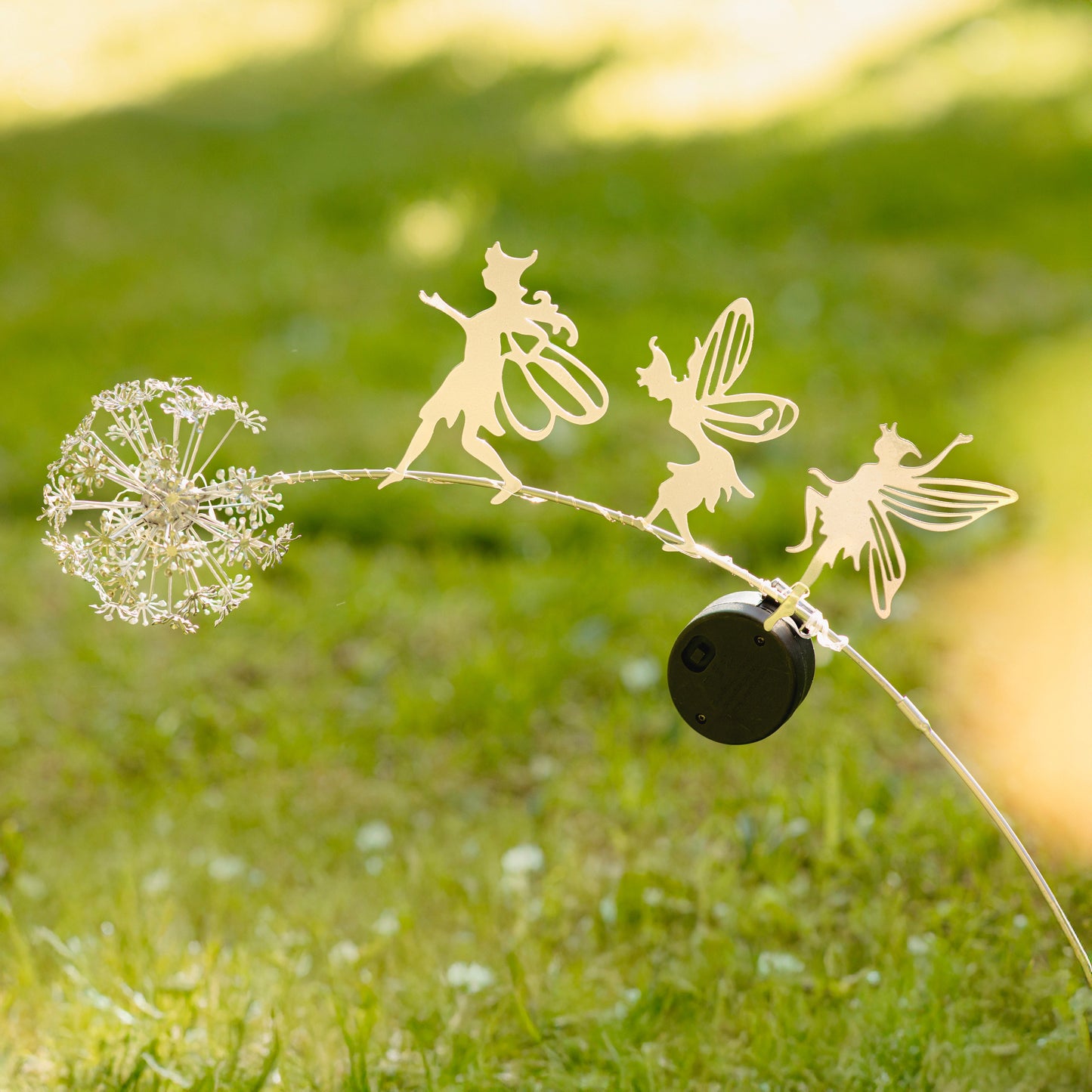 Solar Dandelion Fairy Stake Light Outdoor Garden Ornament