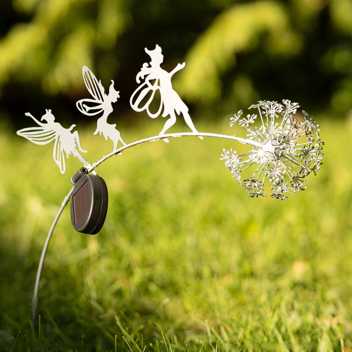 Solar Dandelion Fairy Stake Light Outdoor Garden Ornament