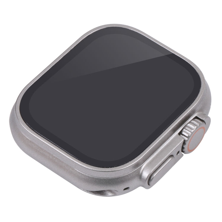 For Apple Watch Ultra 49mm Black Screen Non-Working Dummy Display Model, For Photographing Watch-strap, No Watchband, 49mm Black Screen,No Watchband (Silver)