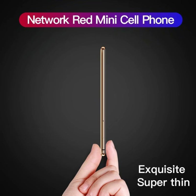 SATREND S10 Card Mobile Phone, 2.4 inch Touch Screen, MTK6261D, Support Bluetooth, FM, GSM, Dual SIM(Gold)