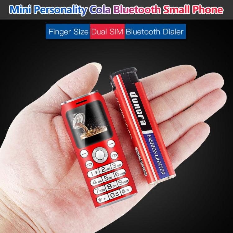Satrend K8 Mini Mobile Phone, 1.0 inch, Hands Free Bluetooth Dialer Headphone, MP3 Music, Dual SIM, Network: 2G(Black)