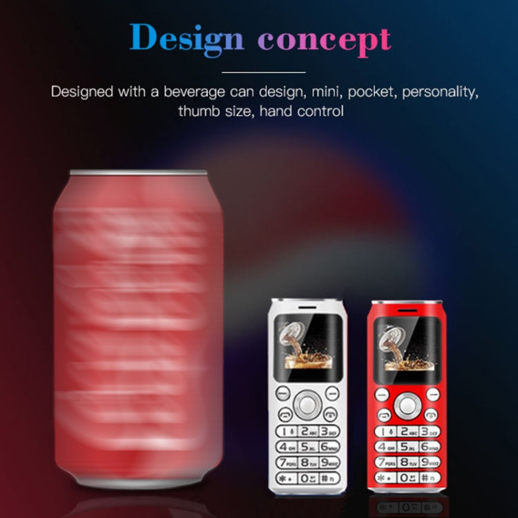 Satrend K8 Mini Mobile Phone, 1.0 inch, Hands Free Bluetooth Dialer Headphone, MP3 Music, Dual SIM, Network: 2G(Blue)