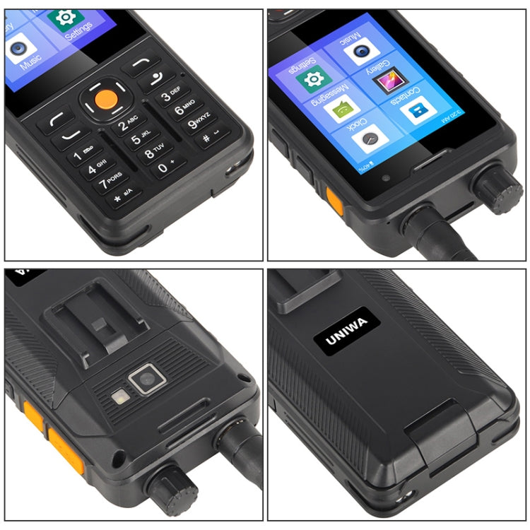 UNIWA P5 DMR POC Walkie Talkie Rugged Phone, 1GB+8GB, IP65 Waterproof Dustproof Shockproof, 5300mAh Battery, 2.8 inch Android 9.0 MTK6739 Quad Core up to 1.3GHz, Network: 4G, PTT