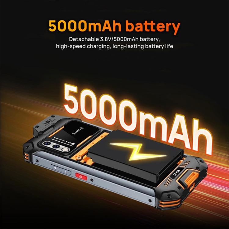 UNIWA W888 Explosion-proof Rugged Phone, 4GB+64GB, IP68 Waterproof Dustproof Shockproof, 5000mAh Battery, 6.3 inch Android 11 MTK6765 Helio P35 Octa Core up to 2.35GHz, Network: 4G, NFC, OTG(Black)