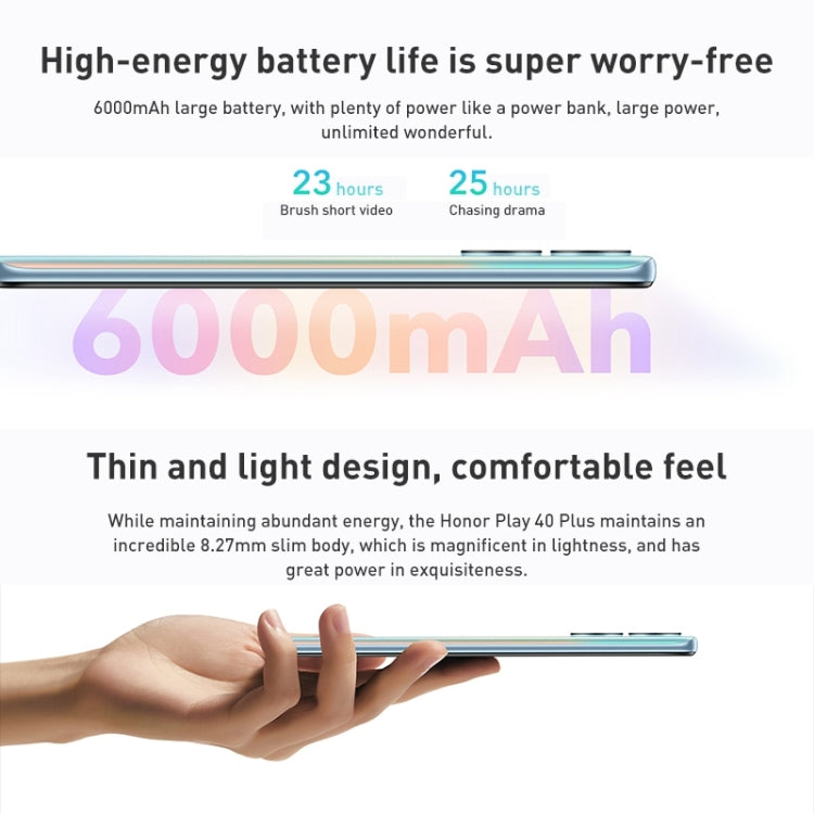Honor Play 40 Plus 5G RKY-AN00, 6GB+128GB, 50MP Camera, China Version