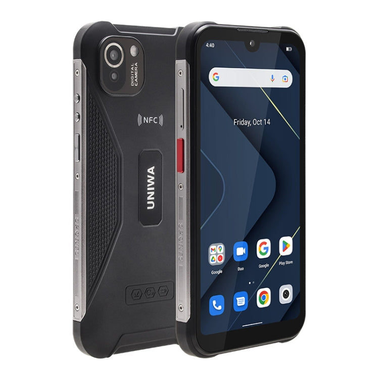 UNIWA W555 Rugged Phone, 3GB+32GB, Dual Rear Cameras, IP68 Waterproof Dustproof Shockproof, 5.71 inch Android 12.0 MTK6761 Quad Core up to 2.0GHz, Network: 4G, NFC, OTG, Global Version (Black)