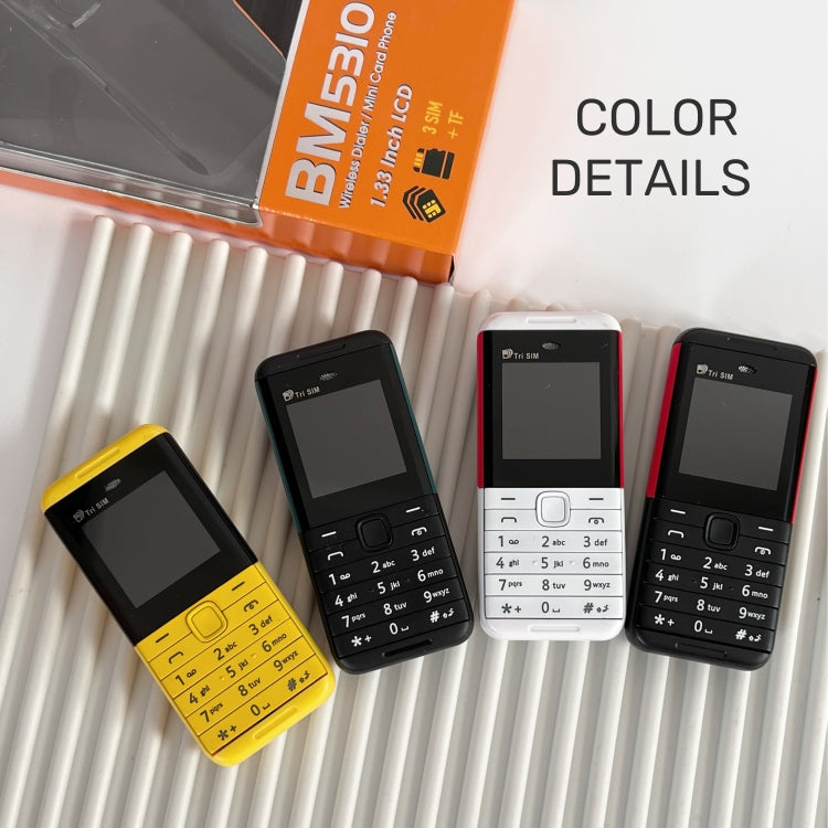 SERVO BM5310 Mini Mobile Phone, Russian Key, 1.33 inch, MTK6261D, 21 Keys, Support Bluetooth, FM, Magic Sound, Auto Call Record, GSM, Triple SIM (Red)