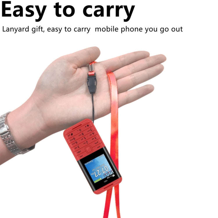 SERVO BM5310 Mini Mobile Phone, English Key, 1.33 inch, MTK6261D, 21 Keys, Support Bluetooth, FM, Magic Sound, Auto Call Record, GSM, Triple SIM (Black Red)
