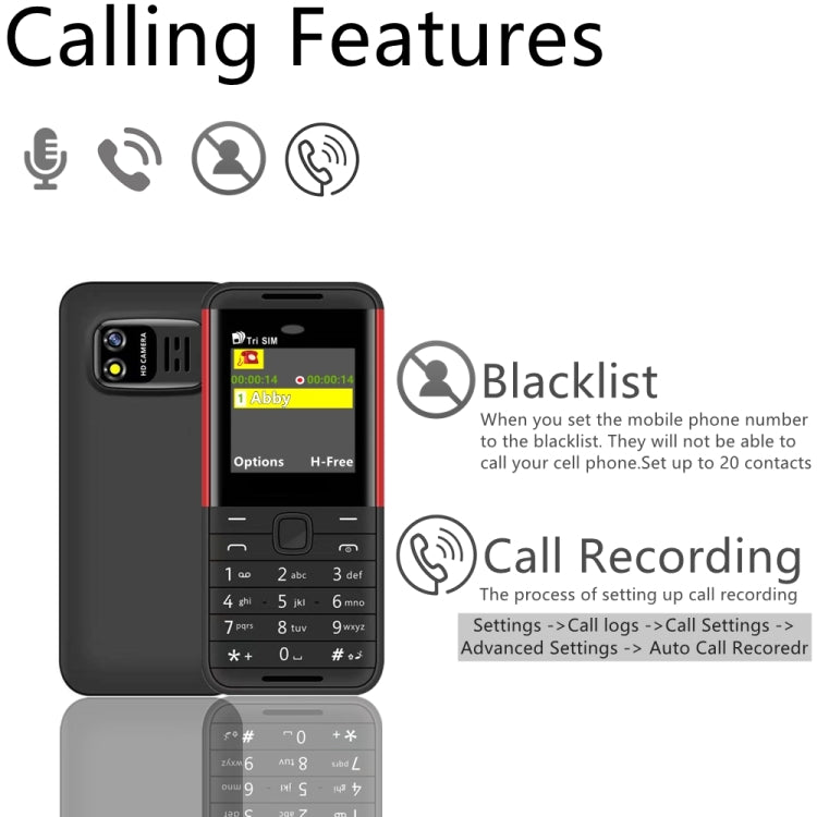 SERVO BM5310 Mini Mobile Phone, English Key, 1.33 inch, MTK6261D, 21 Keys, Support Bluetooth, FM, Magic Sound, Auto Call Record, GSM, Triple SIM (Yellow)