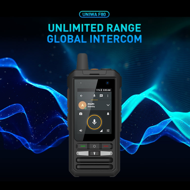 UNIWA F80S Walkie Talkie Rugged Phone, 1GB+8GB, Waterproof Dustproof Shockproof, 5300mAh Battery, 2.4 inch Android 10 Spreadtrum SL8541E Quad Core up to 1.4GHz, Network: 4G, Dual SIM, PoC, SOS (Black)