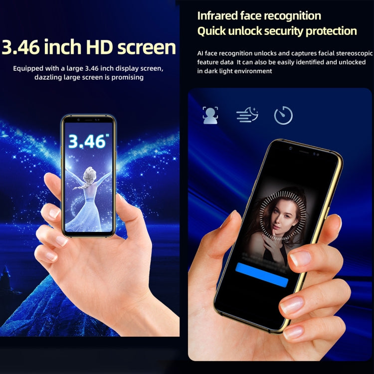 SOYES X60, 3GB+32GB, Infrared Face Recognition, 3.46 inch Android 6.0 MTK6737 Quad Core up to 1.1GHz, BT, WiFi, FM, Network: 4G, GPS, Dual SIM (Blue)