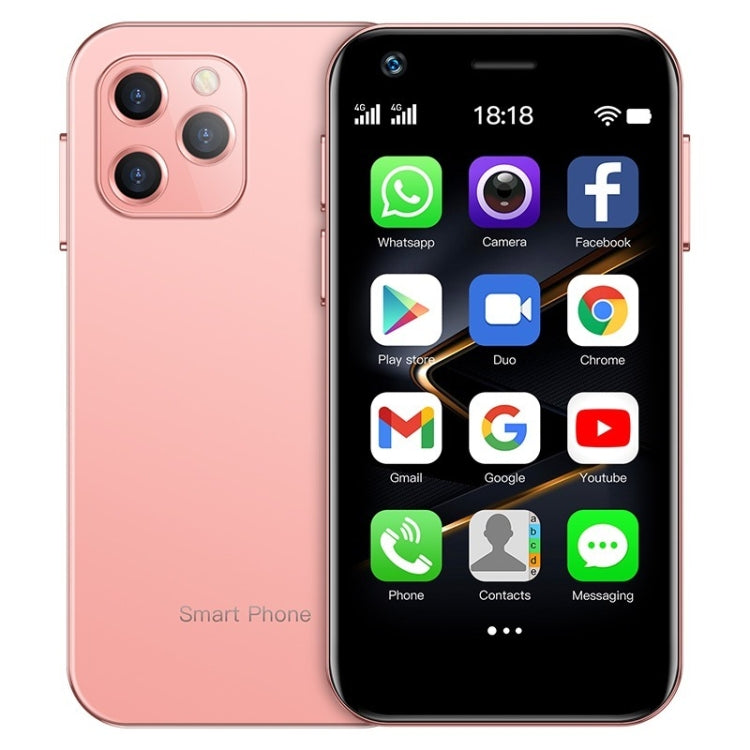 SOYES XS12 Pro, 2GB+16GB, 3.0 inch Android 10.0 MTK6750 Octa Core, Bluetooth, WiFi, OTG, Network: 4G, Dual SIM, Support Google Play (Pink)