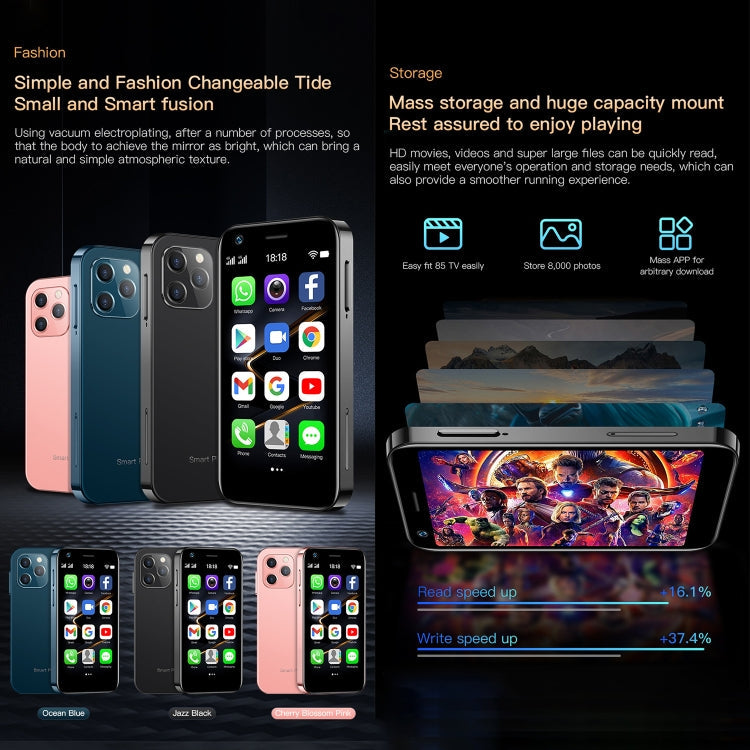 SOYES XS12 Pro, 4GB+32GB, 3.0 inch Android 10.0 MTK6750 Octa Core, Bluetooth, WiFi, FM, OTG, Network: 4G, Dual SIM, Support Google Play (Pink)