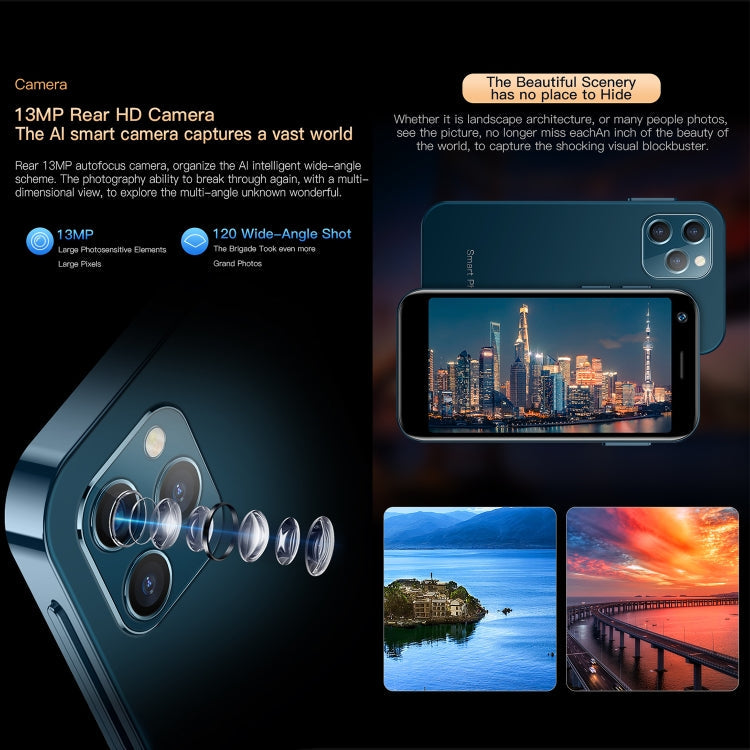 SOYES XS12 Pro, 4GB+32GB, 3.0 inch Android 10.0 MTK6750 Octa Core, Bluetooth, WiFi, FM, OTG, Network: 4G, Dual SIM, Support Google Play (Blue)