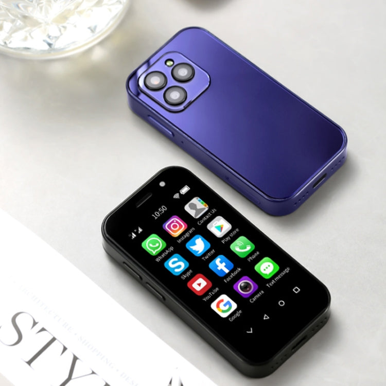 SOYES 14 Pro, 2GB+16GB, Face Recognition, 3.0 inch Android 9.0 MTK6739CW Quad Core up to 1.28GHz, OTG, Network: 4G, Dual SIM, Support Google Play (Purple)