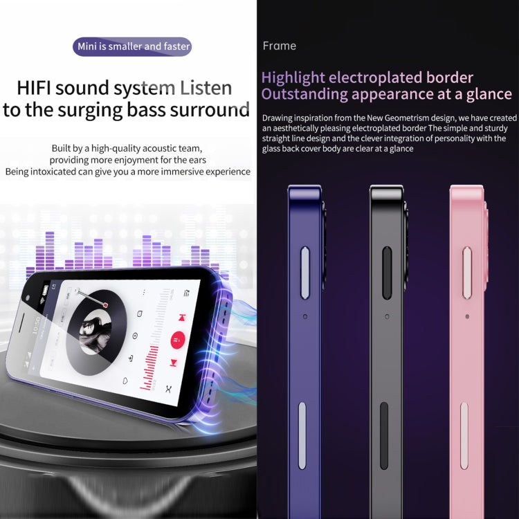SOYES 14 Pro, 2GB+16GB, Face Recognition, 3.0 inch Android 9.0 MTK6739CW Quad Core up to 1.28GHz, OTG, Network: 4G, Dual SIM, Support Google Play (Purple)