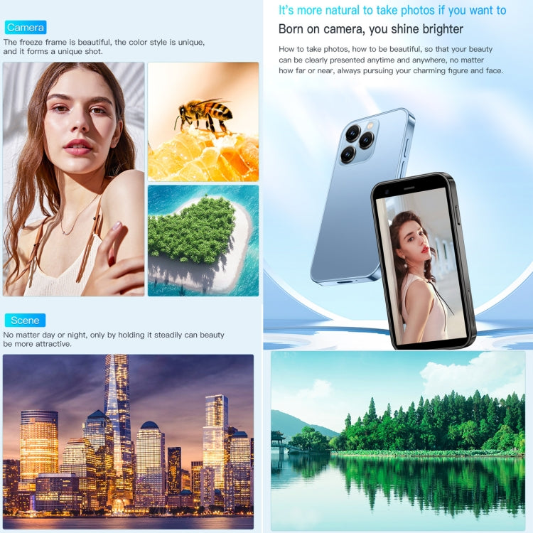 SOYES XS15, 2GB+16GB, 3.0 inch Android 8.1 MTK6580 Quad Core up to 1.3GHz, Bluetooth, WiFi, GPS, Network: 3G, Dual SIM (Blue)
