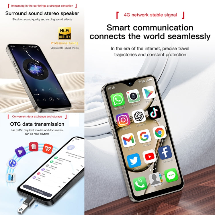 SOYES XS18 Pro Max, 2GB+16GB, Face ID, 4.3 inch Android 8.1 MTK6737A Quad Core, Network: 4G, OTG, Dual SIM (White)