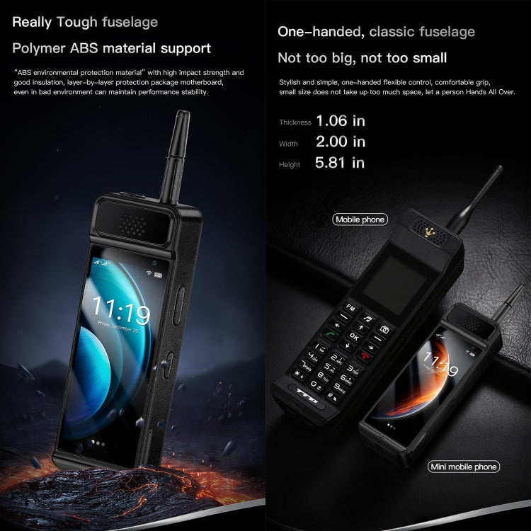 SOYES W88 Pro, 2GB+16GB, 4600mAh Battery, 4.0 inch Android 12 MTK6739CW Quad Core, Network: 4G, OTG, Dual SIM (Black)
