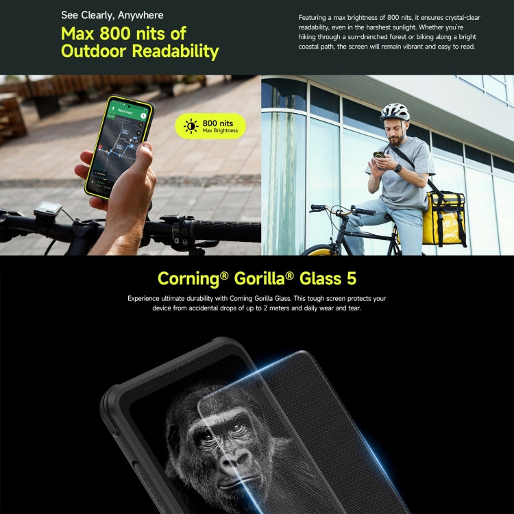 [HK Warehouse] Ulefone Armor X31 Pro 5G, 8GB+256GB, Night Vision, IP68/IP69K Rugged Phone, 6.56 inch Android 15 MediaTek Dimensity 6300 Octa Core, Network: 5G, NFC, OTG (Green)